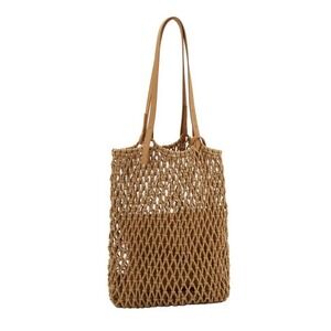 Spartina 449 Mesh Macramé Tote Bag, Beach Bag, Preowned